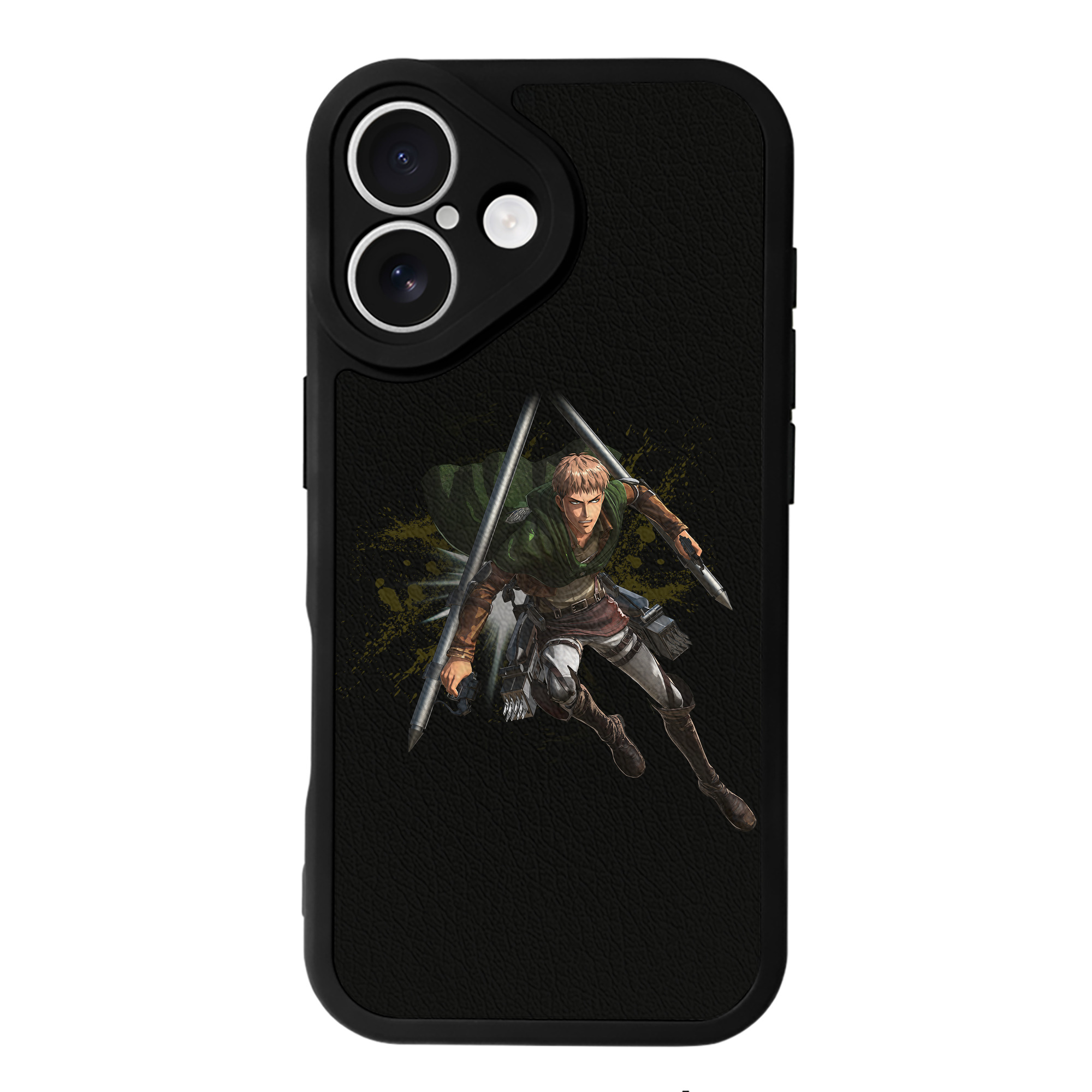 （画像用） 進撃の巨人 ジャン・キルシュタイン Attack on Titan Jean Kirstein 【iPhone 16シリーズ対応】シリコンスマホケース（レザー調） 材質：シリコン
